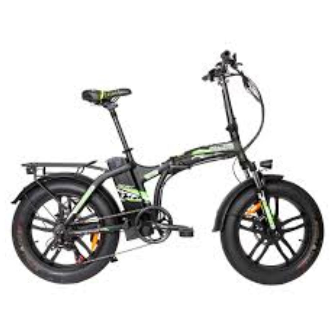 foto del prodotto bicicletta elettrica 250w reset new 991s nero verde