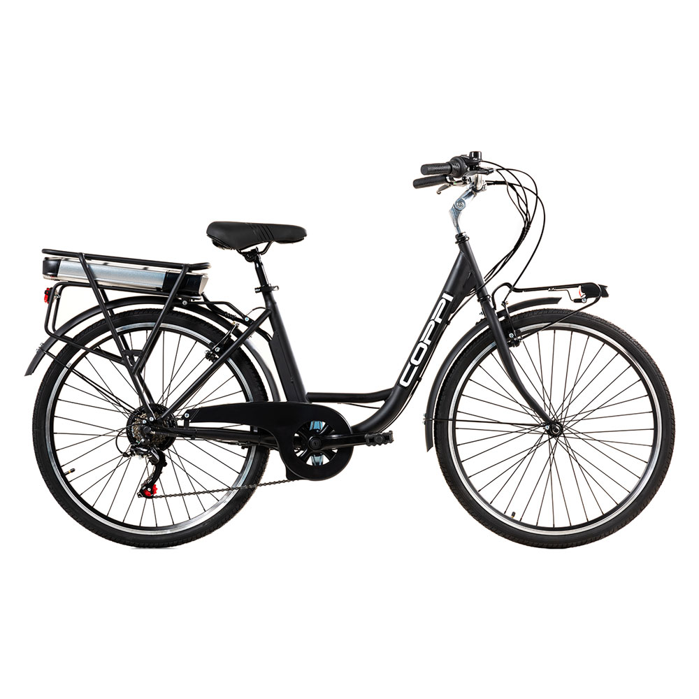 foto del prodotto bicicletta elettrica nera 26 quot con motore 250w