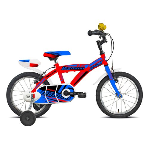 foto del prodotto bicicletta legnano 22l670 spider rosso e blu