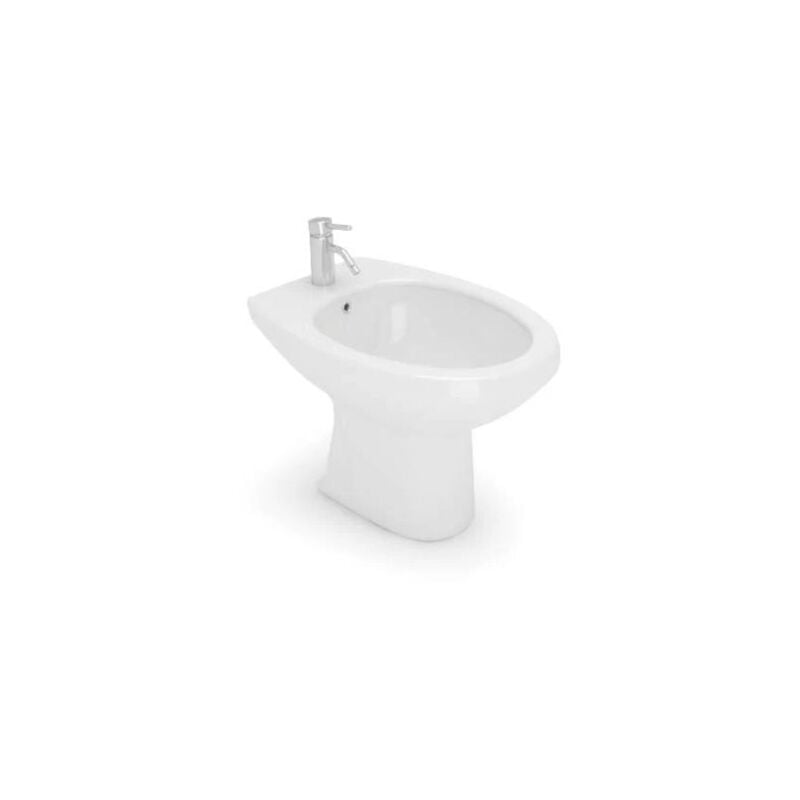foto del prodotto bidet a terra bianco in ceramica 52x37 modello donatello new,
