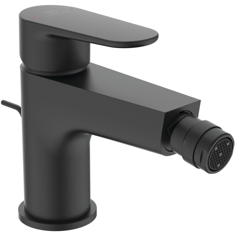 foto del prodotto bidet con rubinetto cerafine o con scarico, lunghezza 132 mm, nero seta