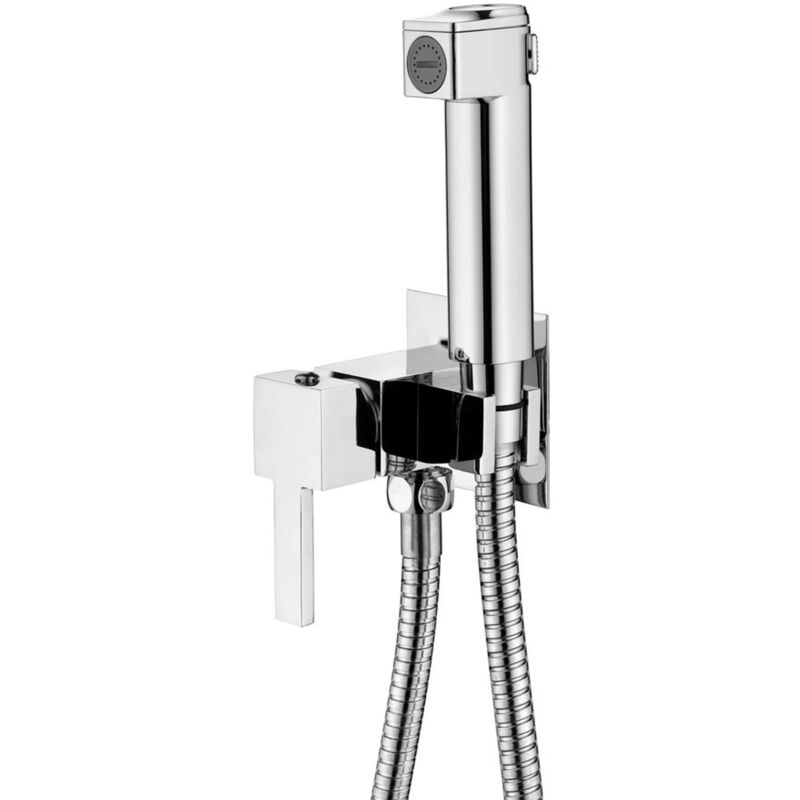immagine 0 del prodotto bidet miscelatore ad incasso per bidet, con doccetta, cromo sk301 aqualine