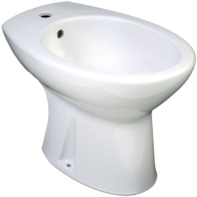 foto del prodotto bidet monoforo con scarico a terra serie idro bianco idrobric - idrobric