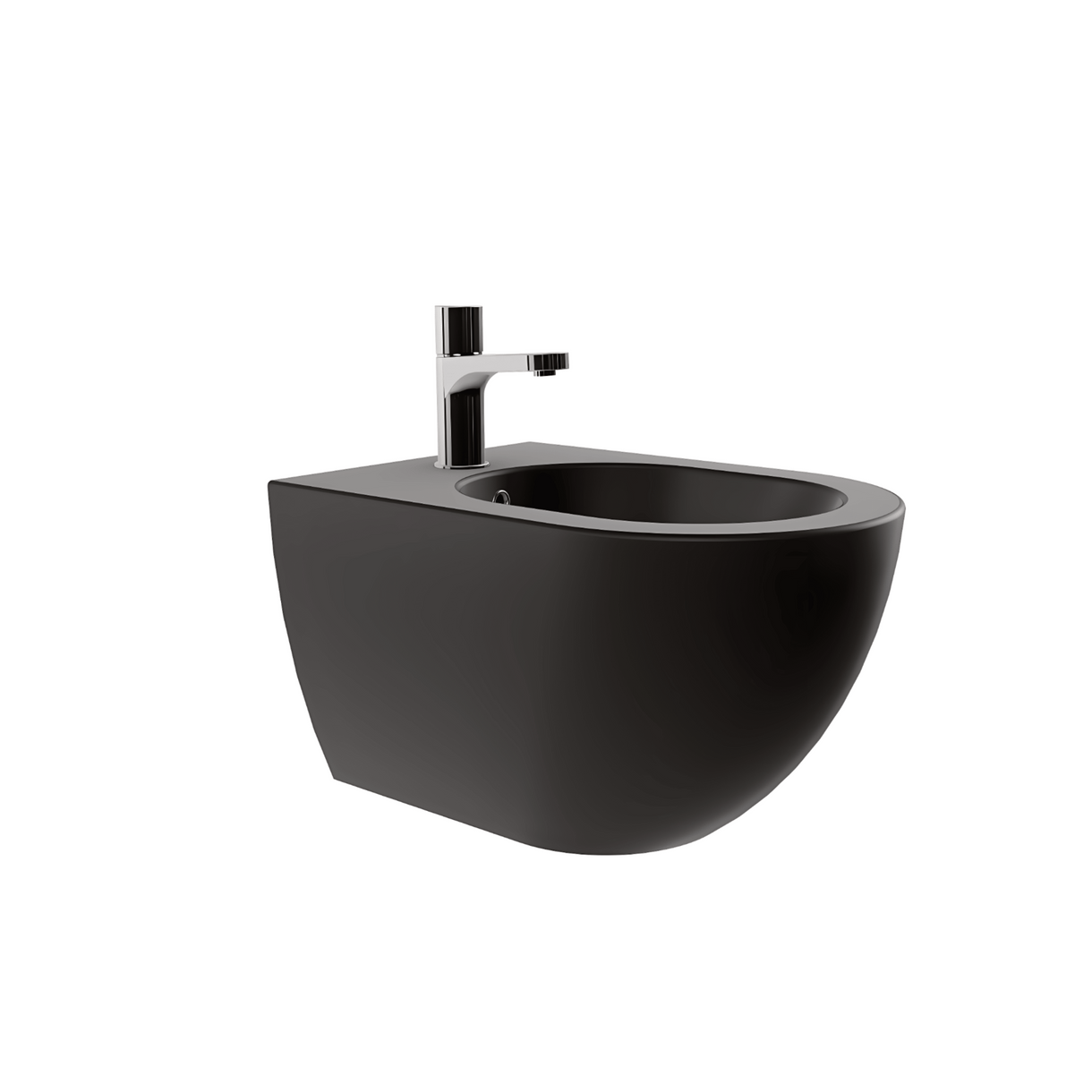 foto del prodotto bidet sospeso azzurra ceramica comoda nero opaco