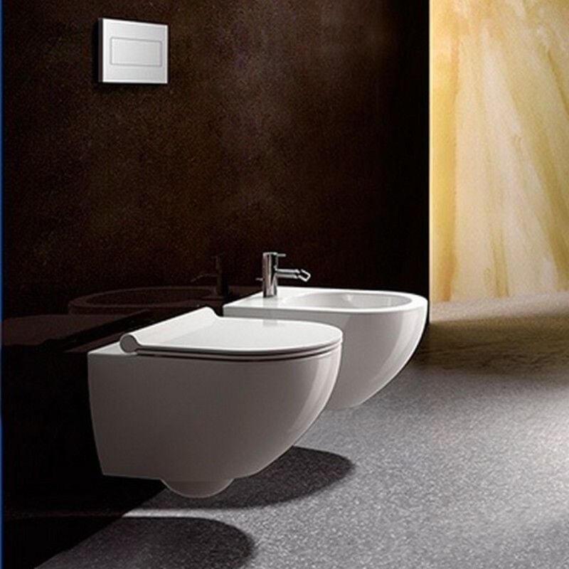 foto del prodotto bidet sospeso filomuro sfera compact bianco monoforo catalano ceramica