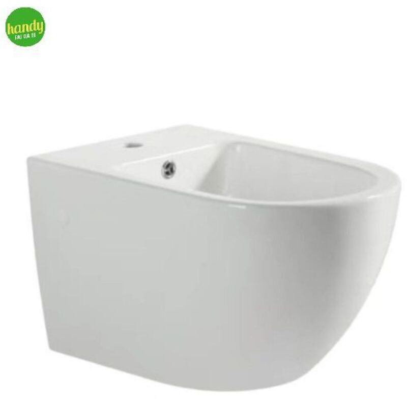 foto del prodotto bidet sospeso in ceramica bianca serie nubes barbottina
