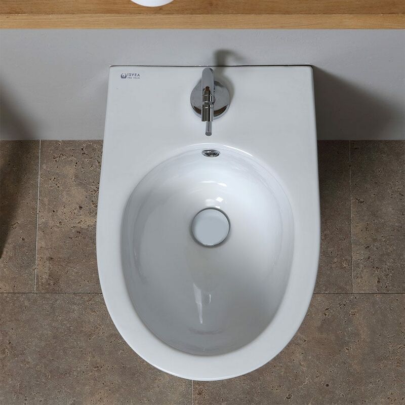 foto del prodotto bidet sospeso in ceramica bianca tuckett