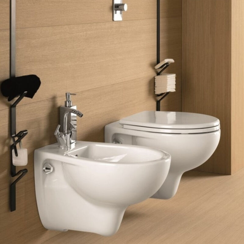 foto del prodotto bidet sospeso monoforo in vetrochina bianco colibri