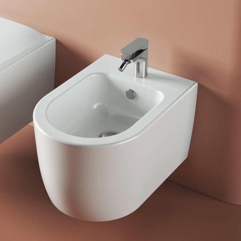 foto del prodotto bidet sospeso the artceram monet bianco lucido