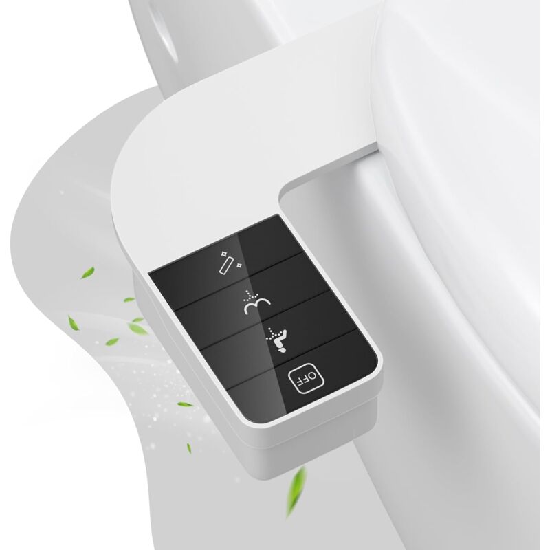 foto del prodotto bidet wc, wc giapponese, spruzzatore per bidet non elettrico, bidet con ugelli doppi retrattili autopulenti, attacco per bidet ultra sottile