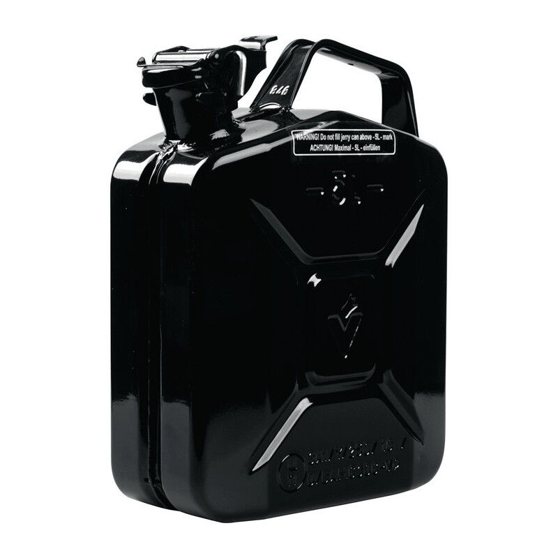 foto del prodotto bidon d essence 5l t le d acier noir ral 9005 0,9mm l230xl120xh310mm valpro