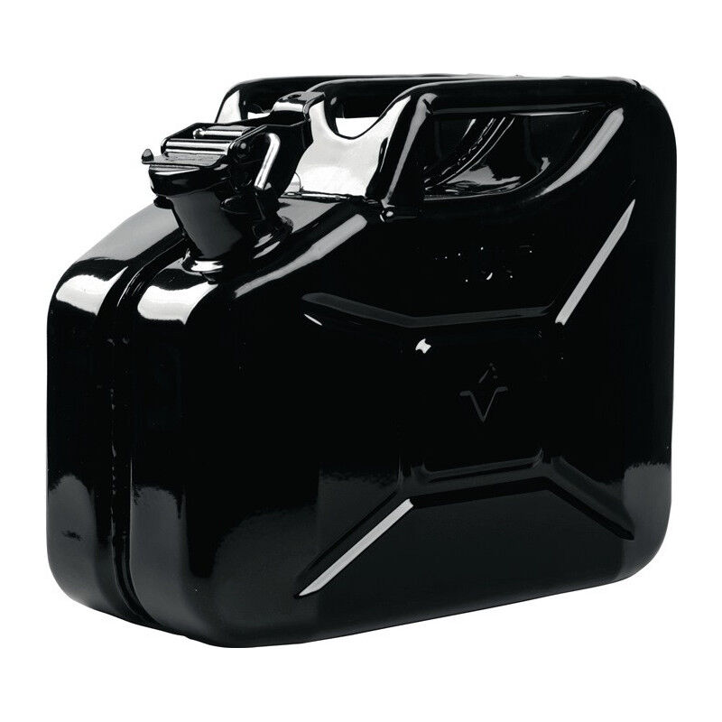 foto del prodotto bidon de carburant 10l t le d acier noir ral 9005 0,9mm l345xl165xh275mm valpro