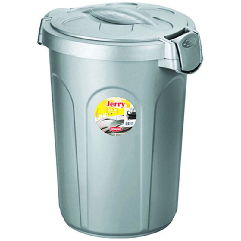 foto del prodotto bidoncino moplen con copertura lt.23 jerry silver