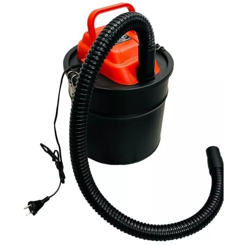 foto del prodotto bidone aspiracenere elettrico 18l per stufa a pellet camino aspira cenere 800w p805509