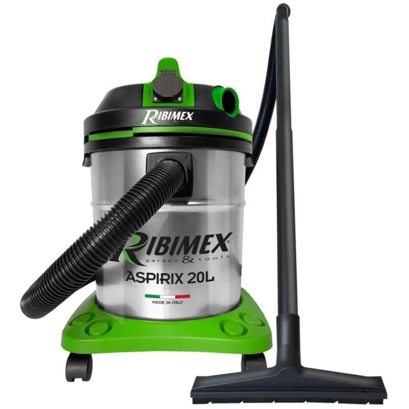 foto del prodotto bidone aspiratutto soffiatore con presa elettroutensili 20 lt 1200 w ribimex aspirix 20l prasp20it pex