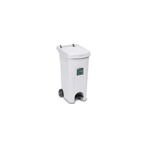 foto del prodotto bidone carellato stefanplast 25604 urban eco system con pedale bianco
