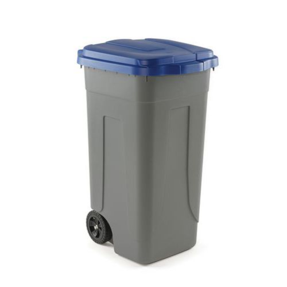 foto del prodotto bidone immondizia blu 100 litri pattumiera raccolta differenziata