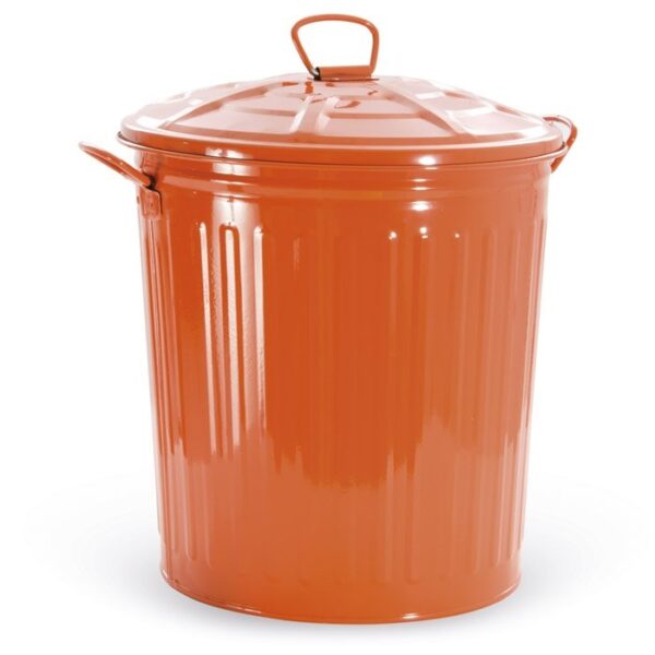 foto del prodotto bidone multiuso arancione 62lt