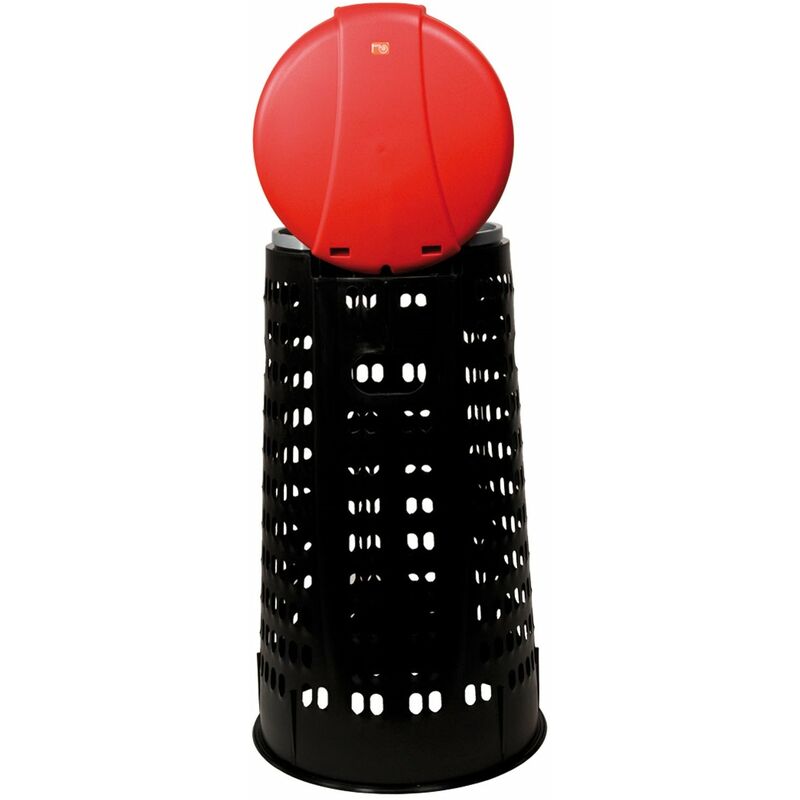 foto del prodotto bidone trespolo con coperchio per raccolta differenziata tata ics red