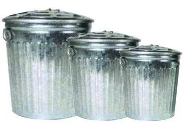 foto del prodotto bidone zincato xtra c coperchio lt.79 cm.47 h.58