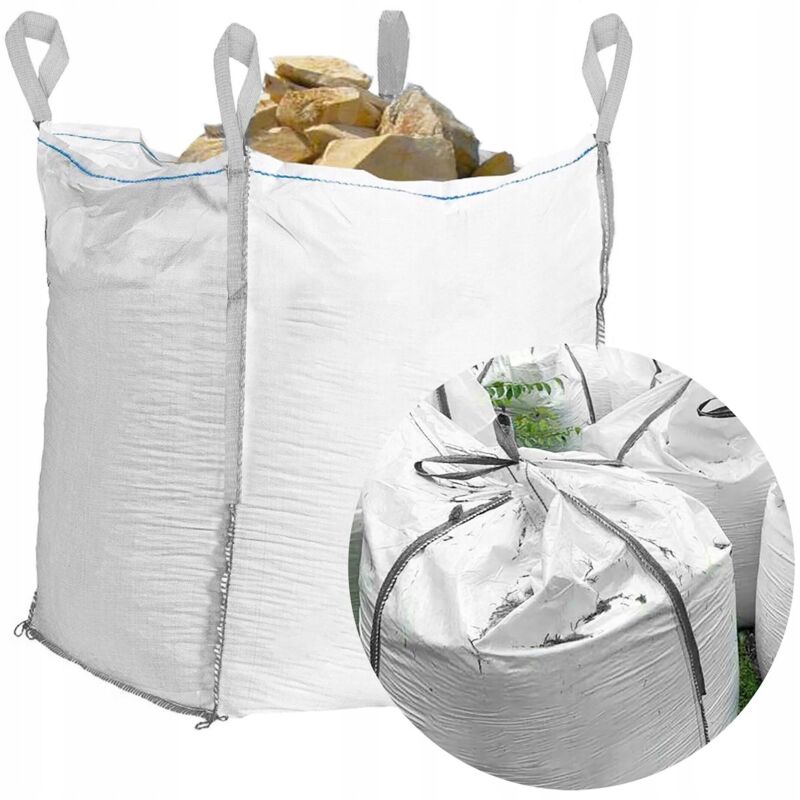 foto del prodotto big bag sacchi forti per macerie aggregato pietra 1000kg nuovo bigbag contenitore