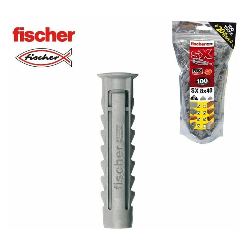 foto del prodotto big confezione fischer sx 8x40 100 20 gratis 519333