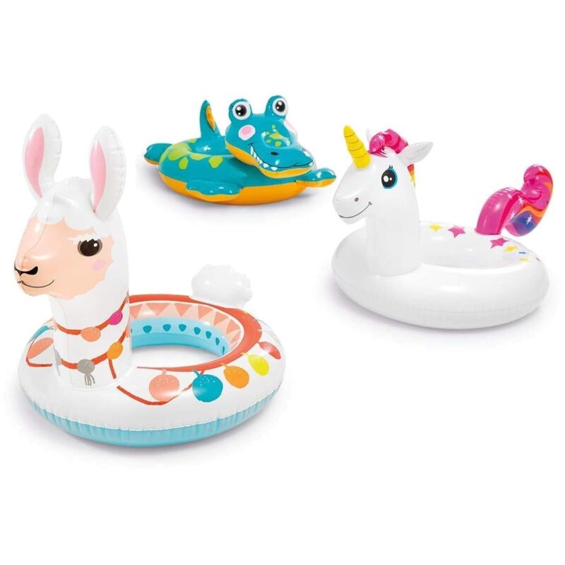 foto del prodotto big inflatable animal swim ring assorted styles