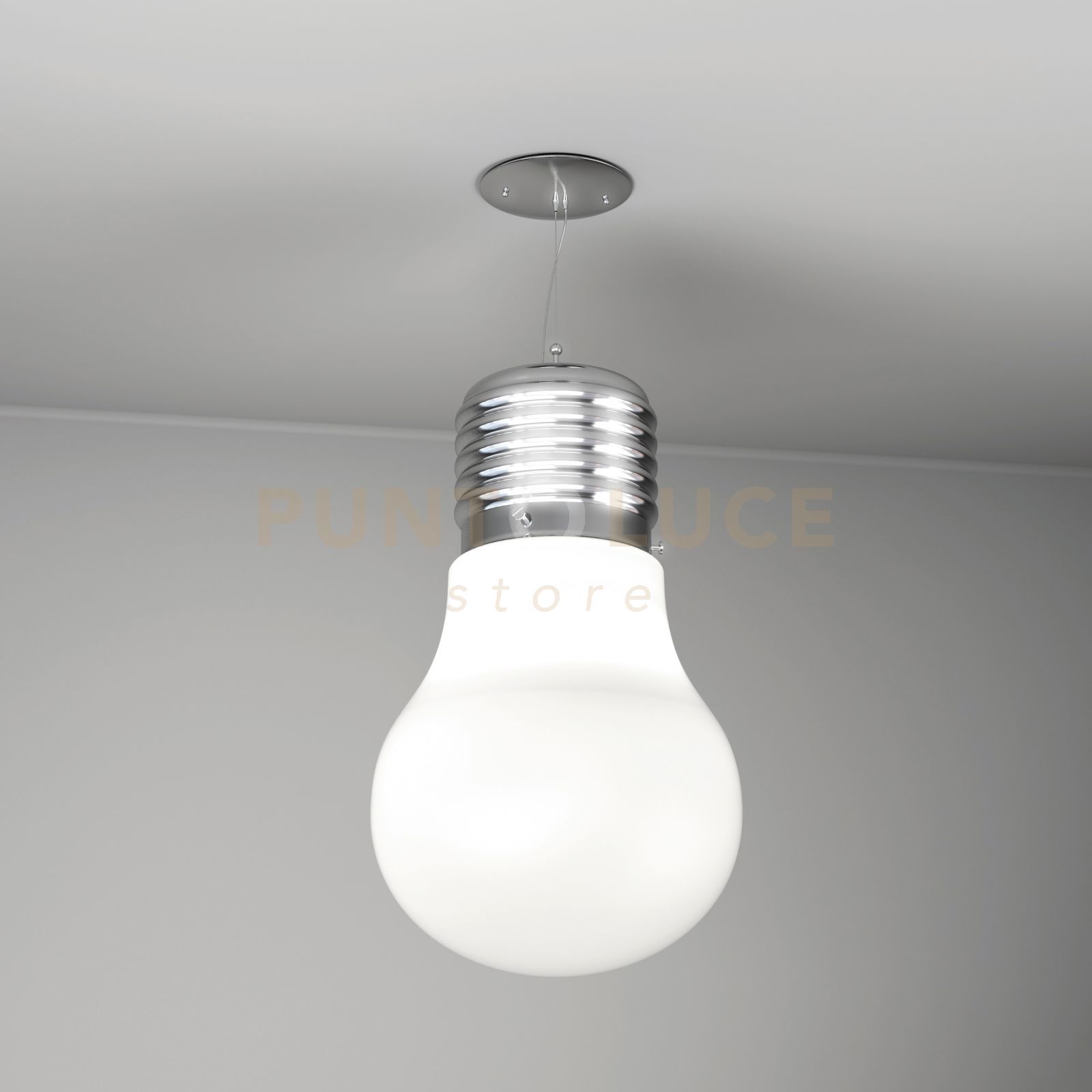 foto del prodotto big lamp sospensione 1 luce bianca 1010 s bi