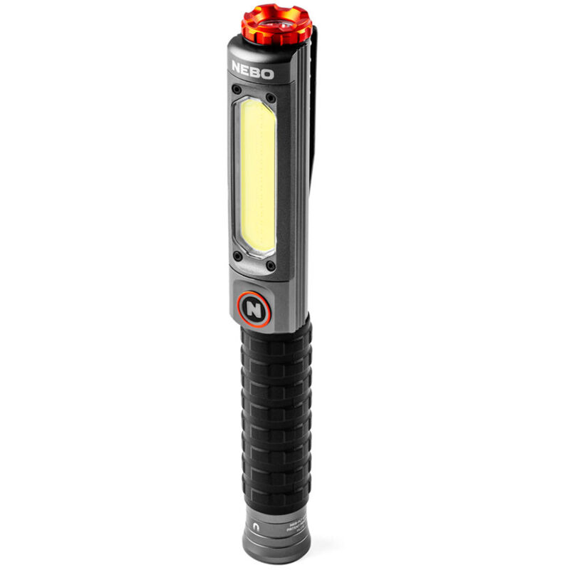 foto del prodotto big larry 3 stealth light de lavoro, torcia de 600 lumens con lucede lavoro cob, base magnetica de clip de tasca per illuminazione a mani libere,