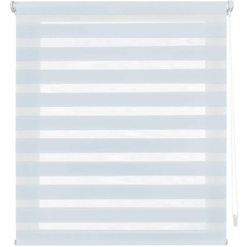 foto del prodotto bigbuy blindecor indus sensa attrezzi tenda a rullo a doppio strato senza perforazione colore celeste 120 x 180 cm larghezza x altezza dimensioni