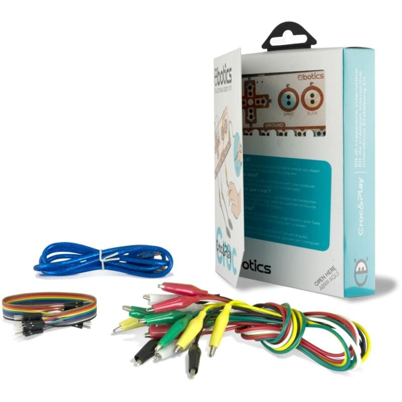 foto del prodotto bigbuy ksix croc play kit creazione interattiva, 17 ingressi, presa di terra
