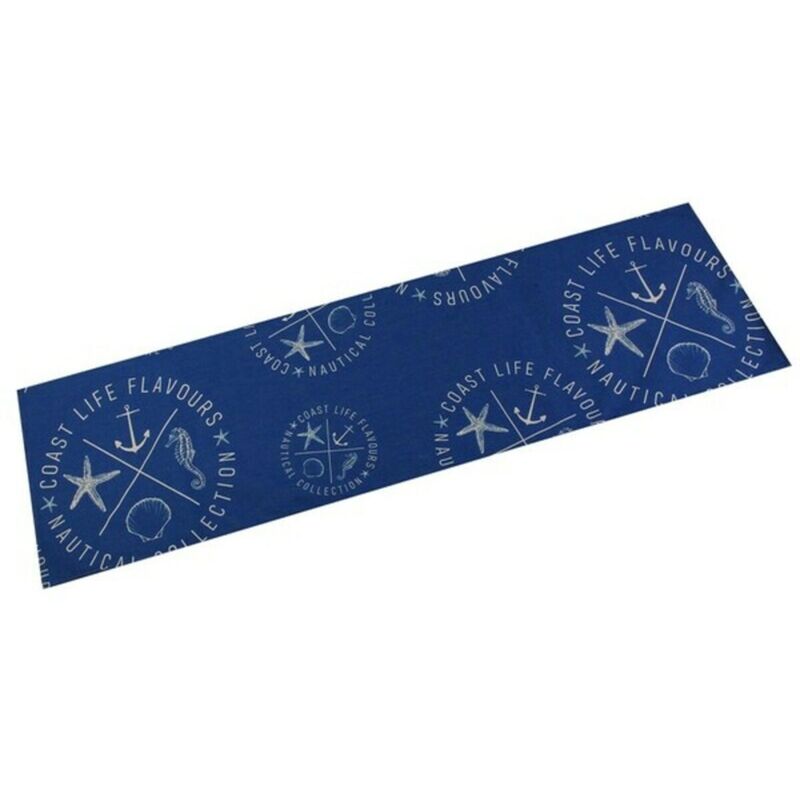 foto del prodotto bigbuy runner da tavolo versa nautical poliestere 44,5 x 0,5 x 154 cm 