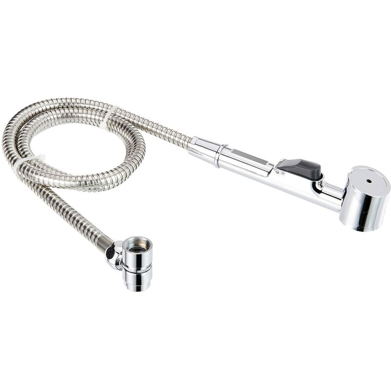 foto del prodotto bigbuy werkzeyt set doccia per lavabo, doccetta mobile con tubo flessibile per doccia, facile commutazione, include supporto da parete, nero opaco,