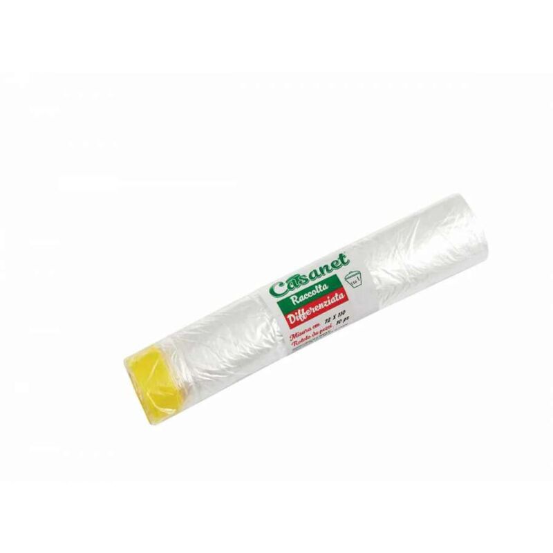 foto del prodotto bighouse it 10 sacchi per la spazzatura trasparenti con maniglia 72x110 cm