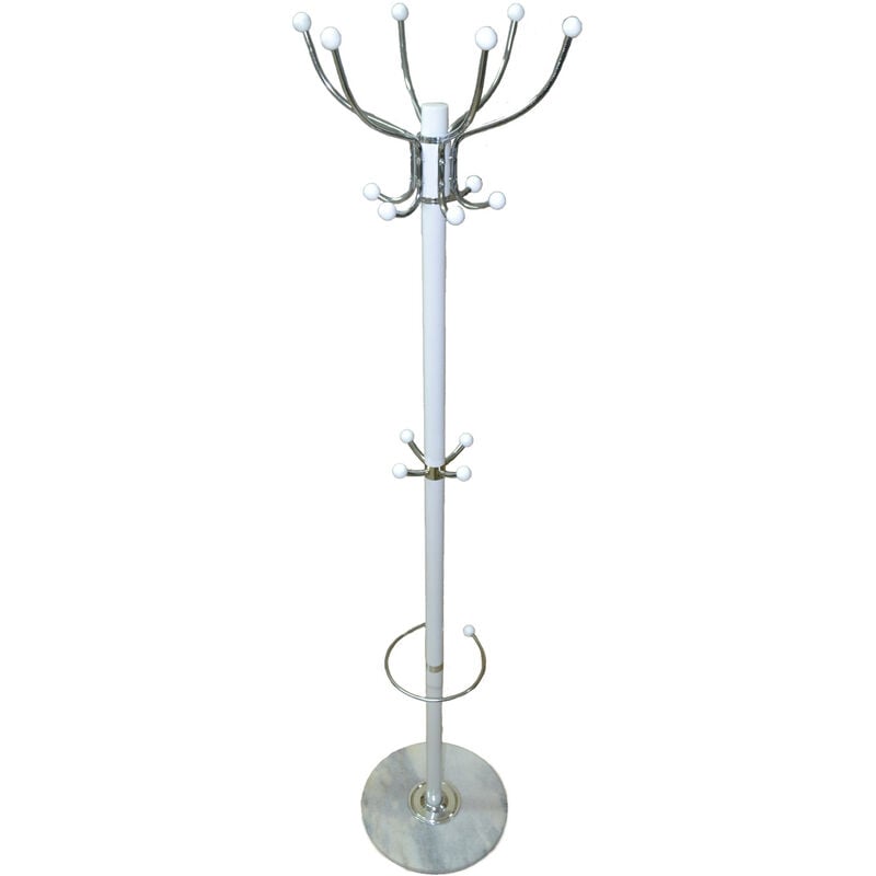 foto del prodotto bighouse it appendiabiti con base cm 175 h bianco