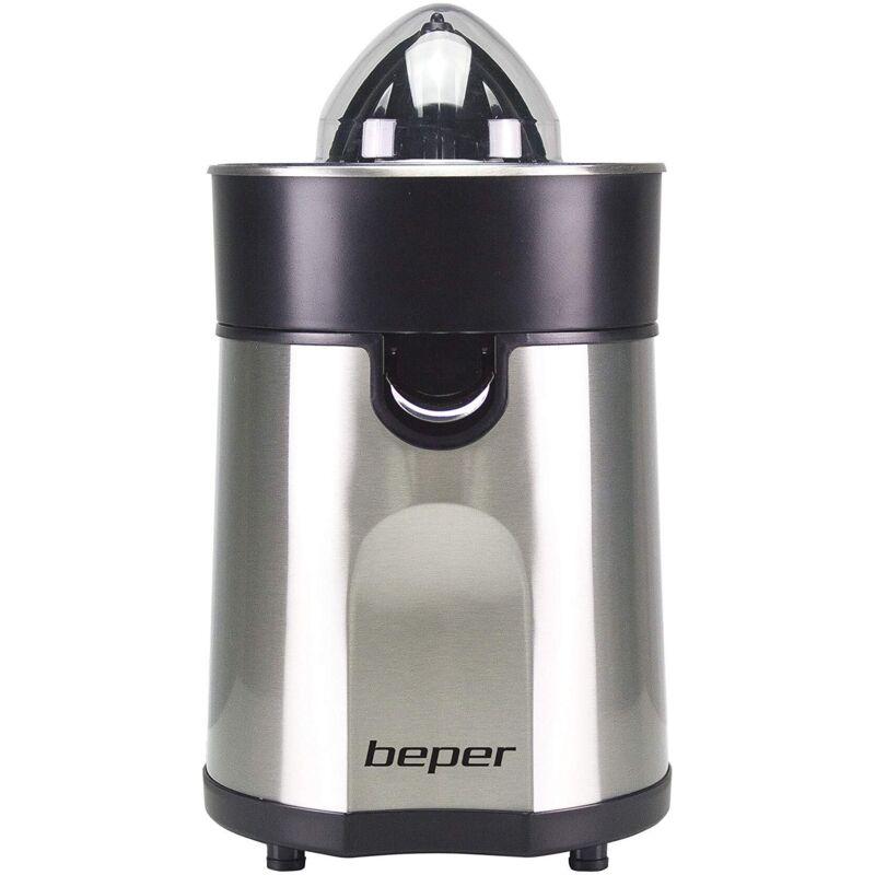 foto del prodotto bighouse it beper p102est001 spremiagrumi elettrico con corpo in acciaio spremiagrumi con beccuccio antisgocciolamento, due coni inclusi