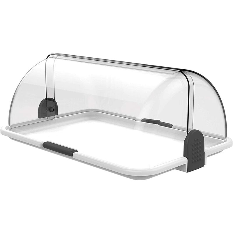 foto del prodotto bighouse it biesse vetrina da banco doppia apertura 44x18 x 31cm da esposizione cornetti brioches dolci contenitore bar