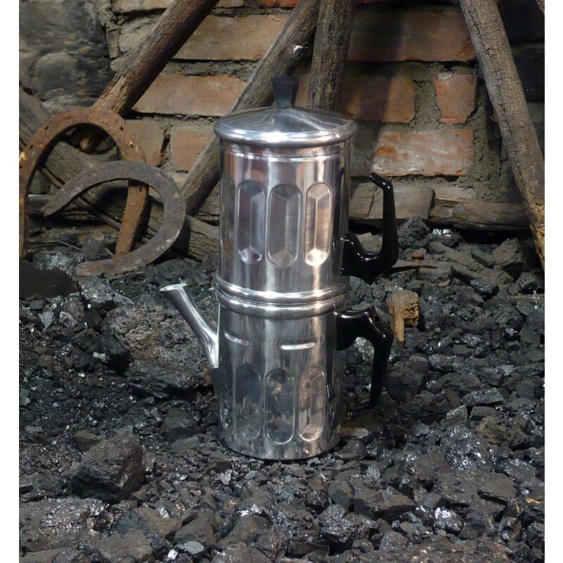 foto del prodotto bighouse it ilsa caffettiera napoletana diamante, alluminio, tazze 6, cl 45