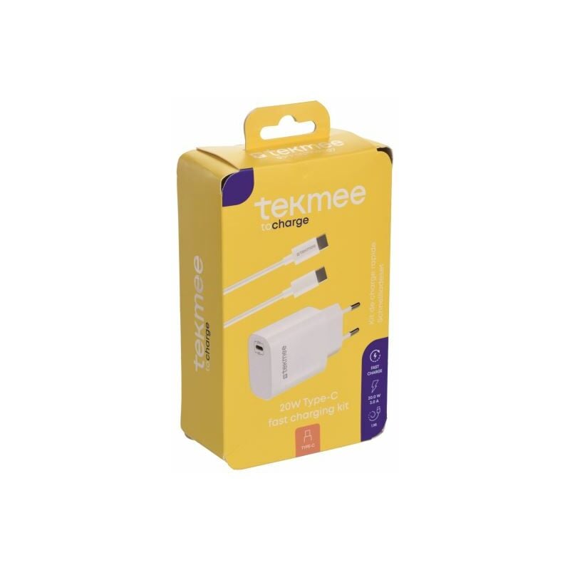 foto del prodotto bighouse it kit ricarica veloce tekmee 20w type c tablet smartphone