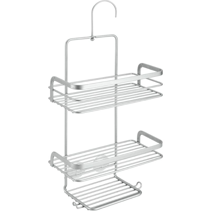 foto del prodotto bighouse it - mensola doccia con gancio e ventose da appendere supporto viva metaltex