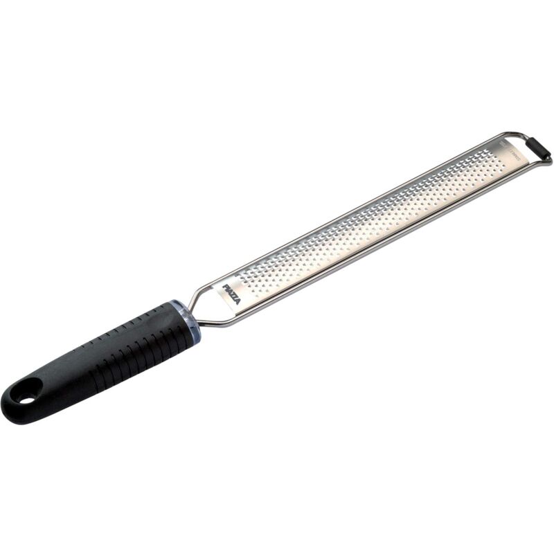 foto del prodotto bighouse it piazza grattugia formaggio manuale in acciaio inox manico antiscivolo 38.5cm lama fine 22x3.5cm ideale anche per verdure,