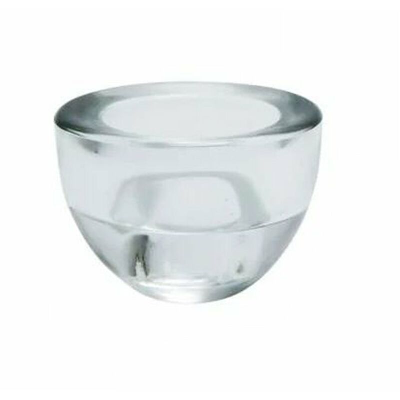 foto del prodotto bighouse it portacandela tondo in vetro trasparente per candela e tealight elegante