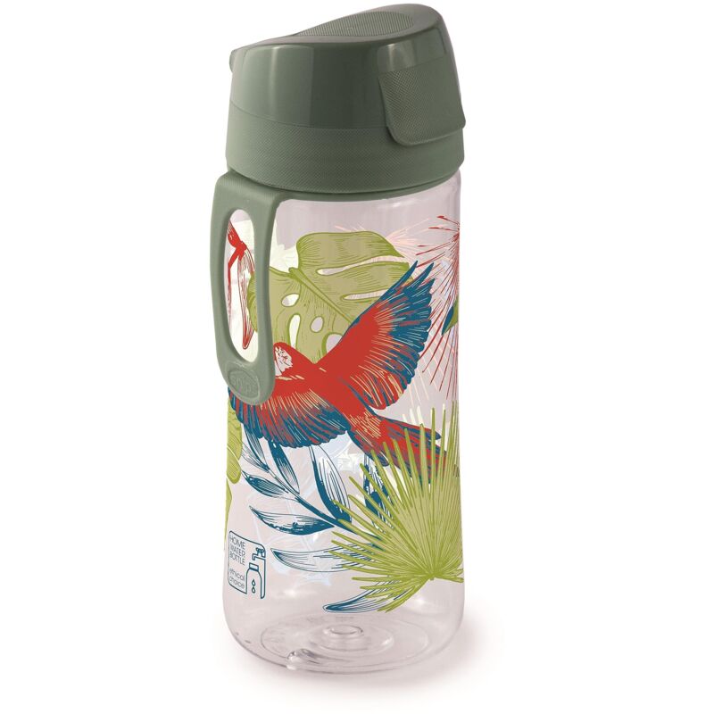 foto del prodotto bighouse it snips, bottiglia decoro tucano, 0,50 l, 7 x 20 cm, tritan renew plastica riciclata made in italy