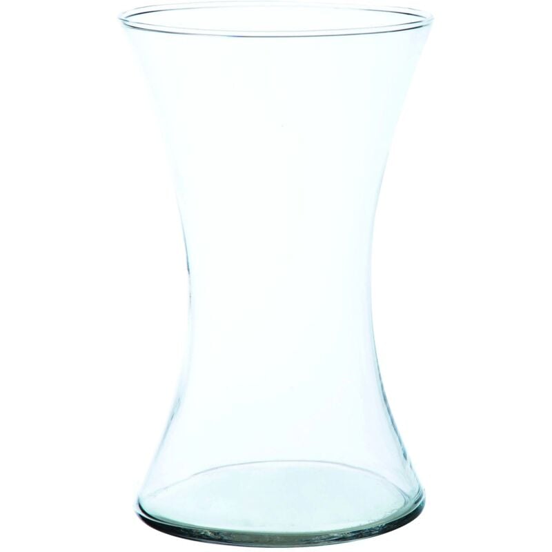 foto del prodotto bighouse it vaso in vetro stretto al centro per acqua, fiori e piante 12 x 26 cm