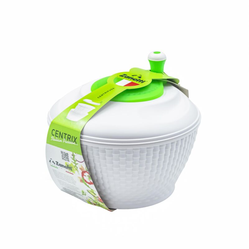 foto del prodotto bighouse it zanetti, centrifuga per insalata 4 lt, centrifuga scola insalata, colore bianco e verde, asciugatura perfetta, made in italy