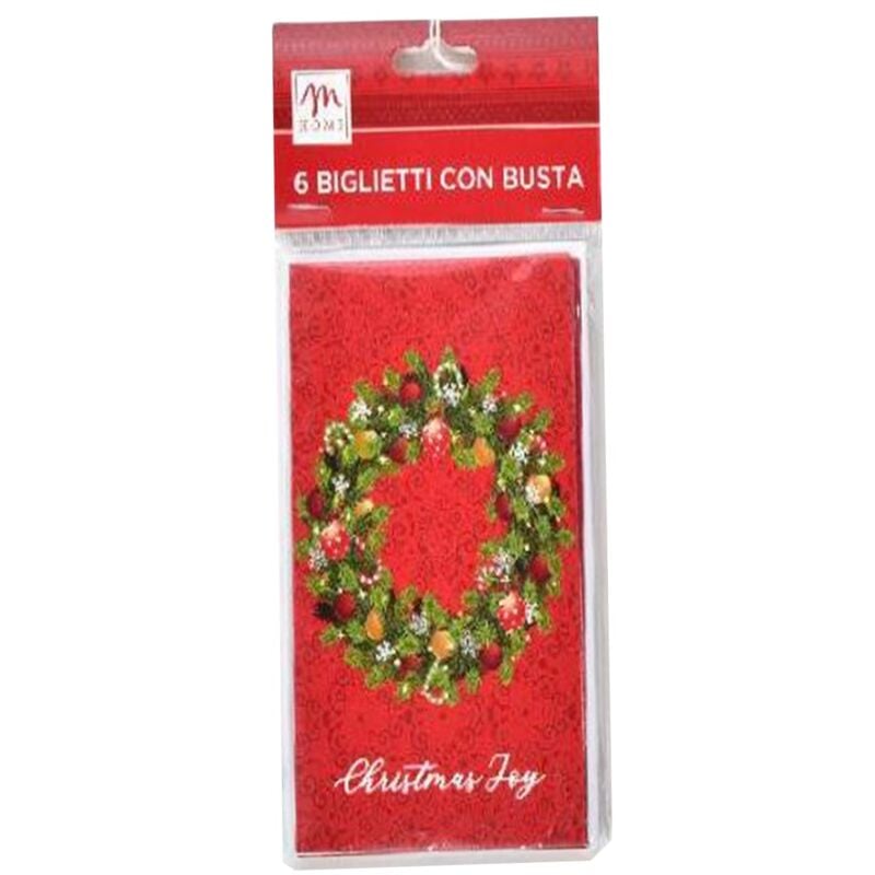 foto del prodotto biglietti con busta regalo per regali natalizi set da 6 christmas day