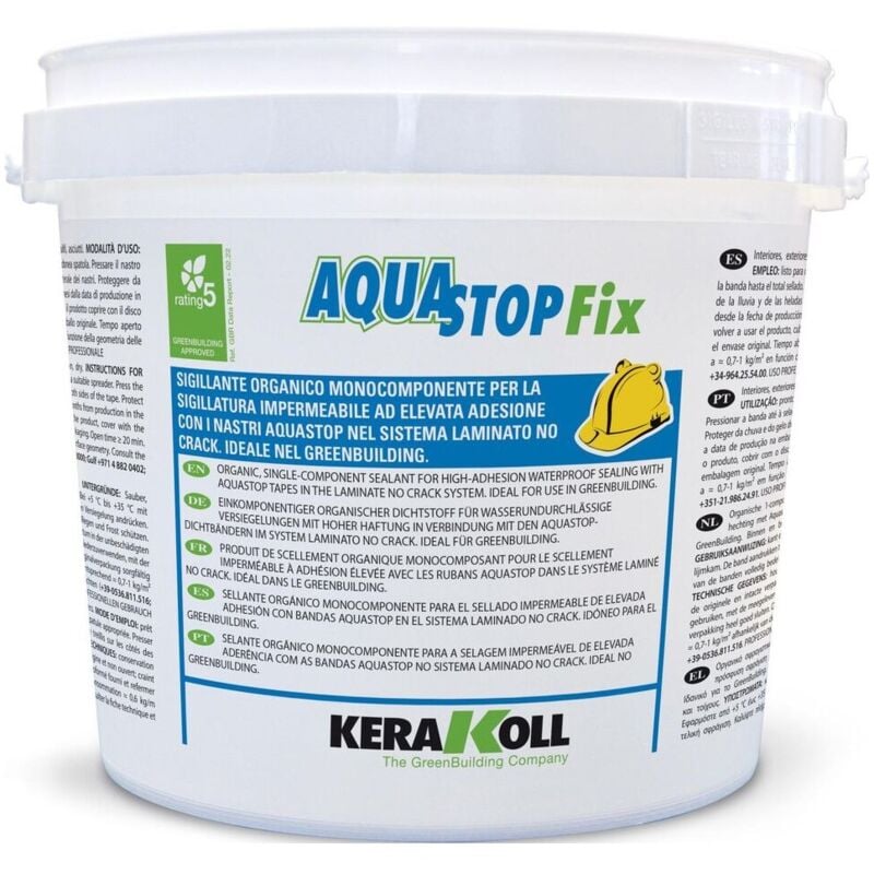 foto del prodotto bigmat aquastop fix 6kg sigillante impermeabile per nastri e membrane
