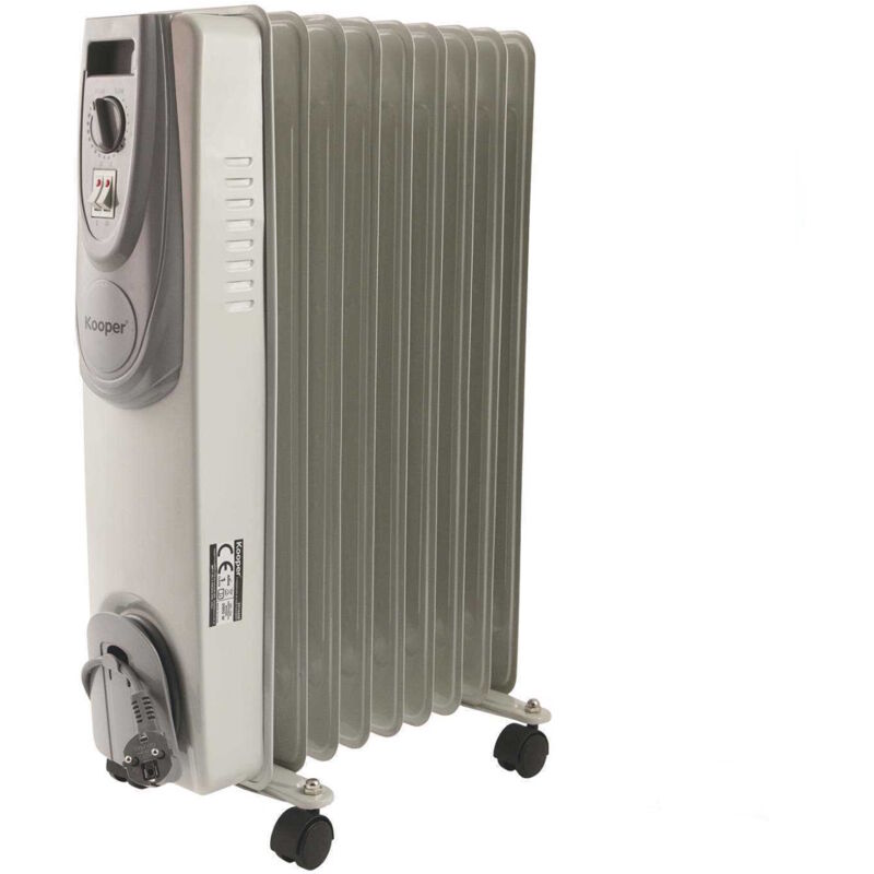 foto del prodotto bigmat radiatore a olio 9 elementi termosifone elettrico ad olio 2000w