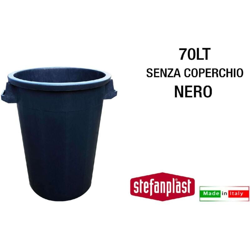 foto del prodotto bigoncio fondo vivo nero stefanplast nero lt 70 cm 45x60