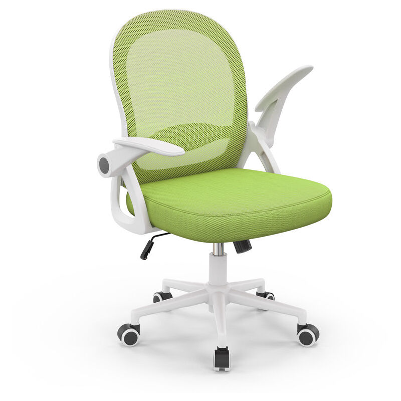 foto del prodotto bigzzia sedia ufficio sedia scrivania con supporto lombare poltrona ufficio in rete traspirante sedia da ufficio ergonomica braccioli e altezza